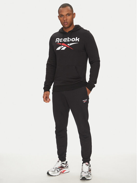 Reebok Reebok Pulóver Identhlty Big Logo 100221781 Fekete Regular Fit