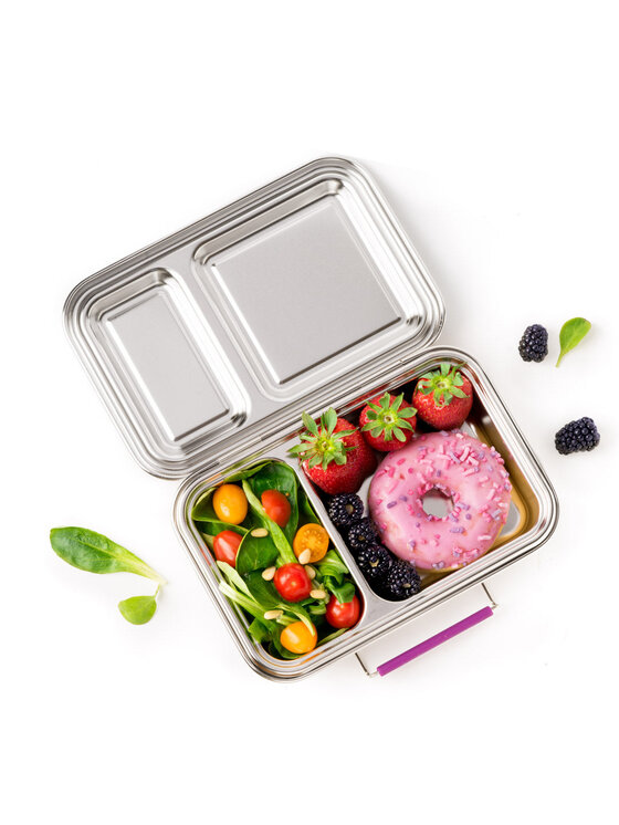 Lekkabox Lekkabox Lunchbox DUO Fioletowy
