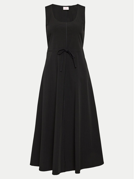 Deha Deha Лятна рокля D02677 Черен Regular Fit