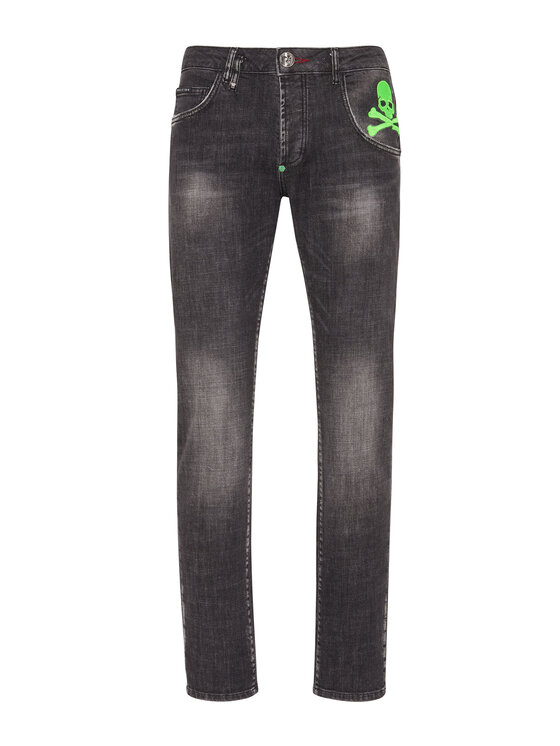 PHILIPP PLEIN PHILIPP PLEIN Jeansy 129 Szary Straight Leg