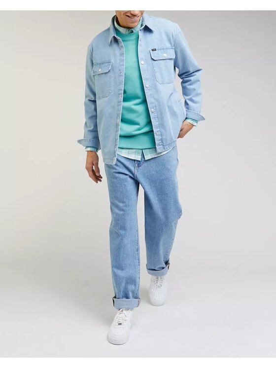 Lee Lee Bluza WOBBLY SWS Zielony Regular Fit