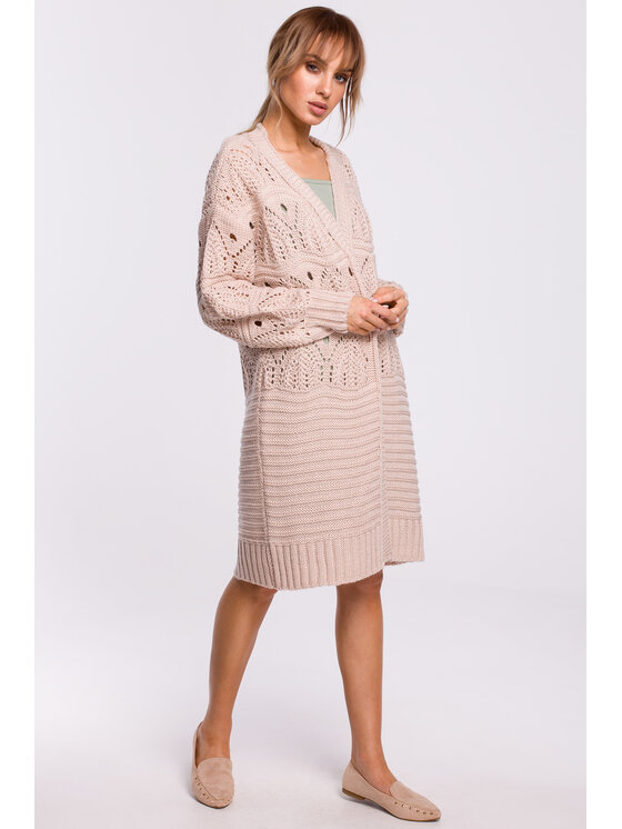 Made of Emotion Made of Emotion Sweter M514 Różowy Classic Fit