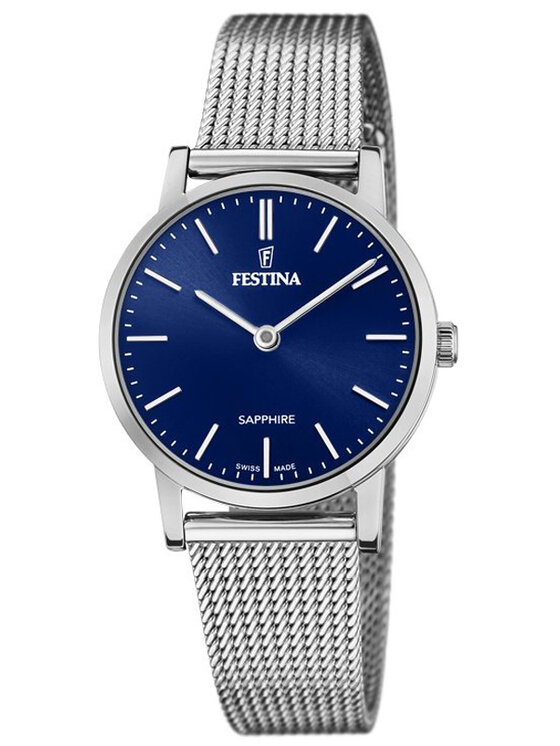 Festina Festina Zegarek F20015/2 Srebrny