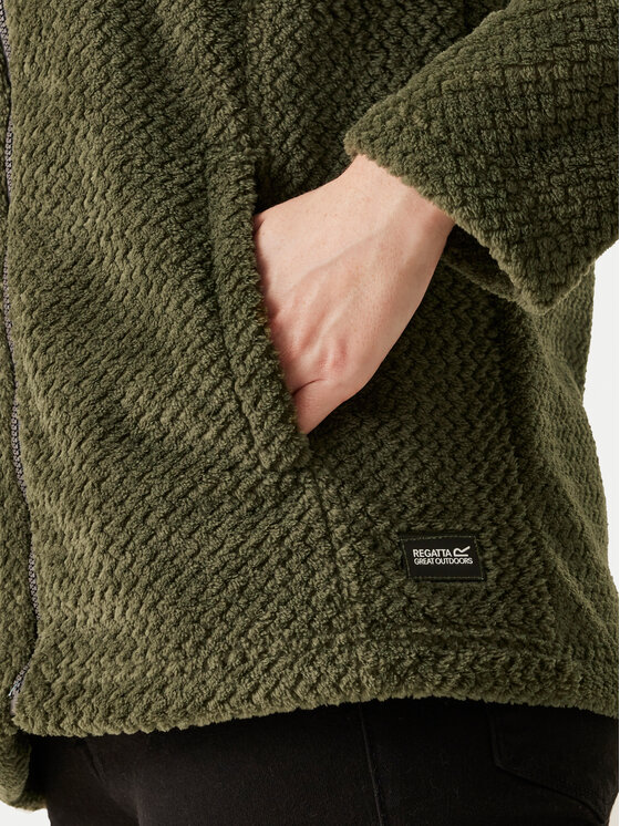 Regatta Regatta Felpa di pile Heidy Fluffy RWA640 Verde Regular Fit
