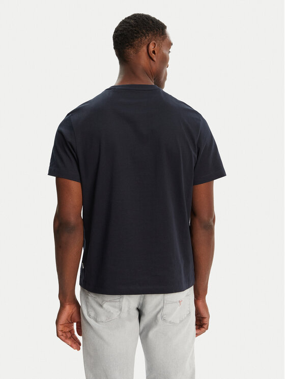 Guess Jeans Guess Jeans T-Shirt M4YI42 K8FQ4 Granatowy Regular Fit