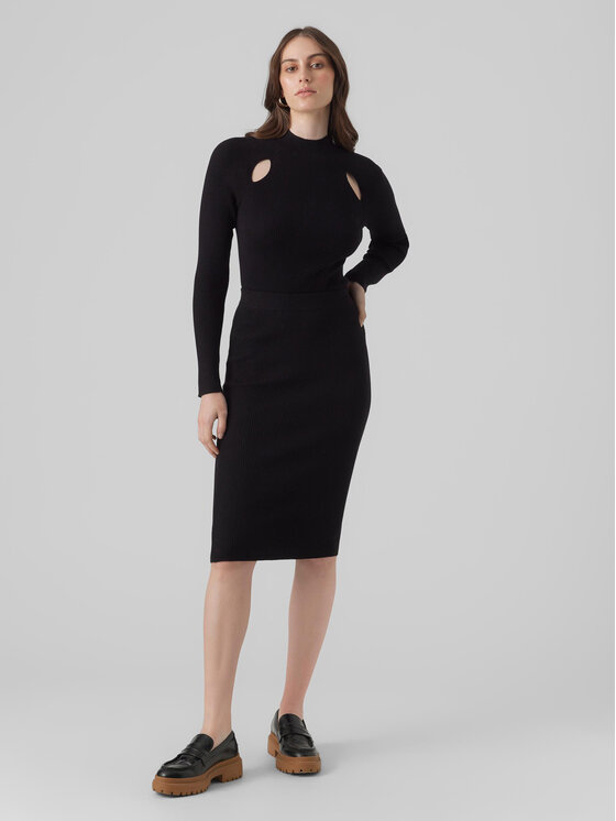 Vero Moda Vero Moda Puzdrová sukňa 10290677 Čierna Slim Fit
