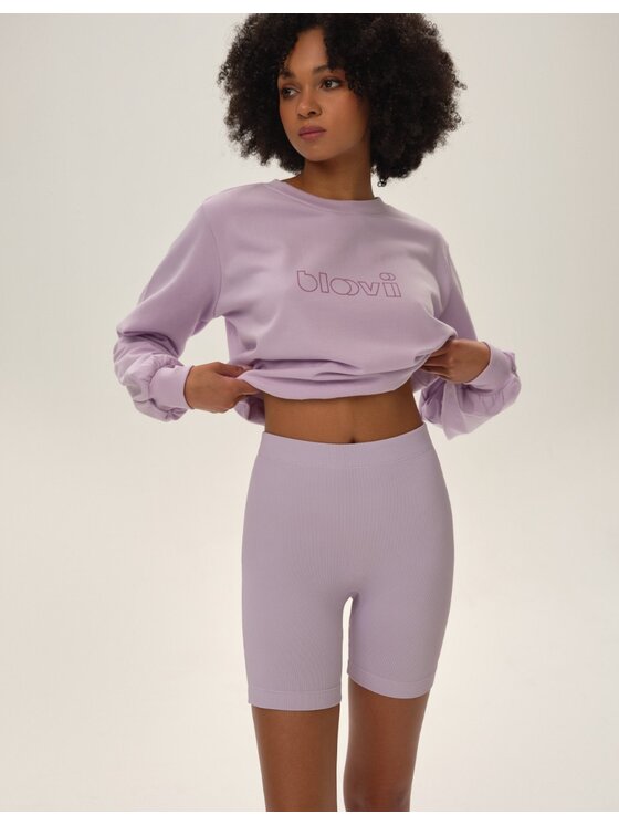 Esotiq Esotiq Szorty materiałowe 42039 Fioletowy Regular Fit