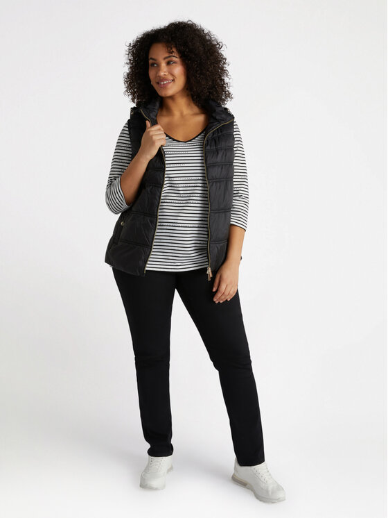 Fiorella Rubino Fiorella Rubino Bezrękawnik F039L000050N033 Czarny Regular Fit