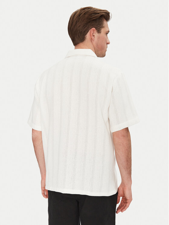 Resteröds Resteröds Πουκάμισο Kirk 10251 7400 Λευκό Regular Fit