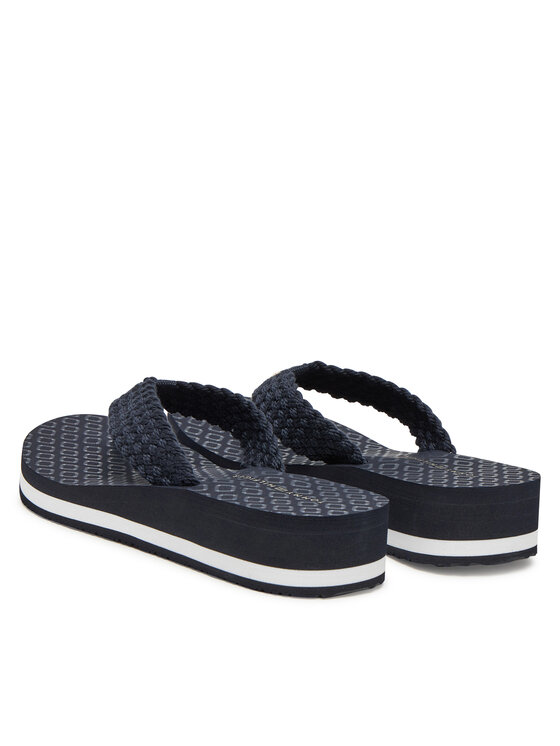 Tommy Hilfiger Tommy Hilfiger Čības uz pirksta FW0FW08737 Tumši zils