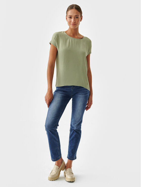 TATUUM Tatuum Bluzka Linsila T2215.048 Zielony Regular Fit