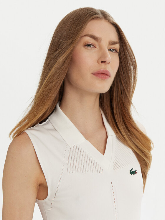 Lacoste Lacoste Funkční tričko PF0614 Bílá Slim Fit