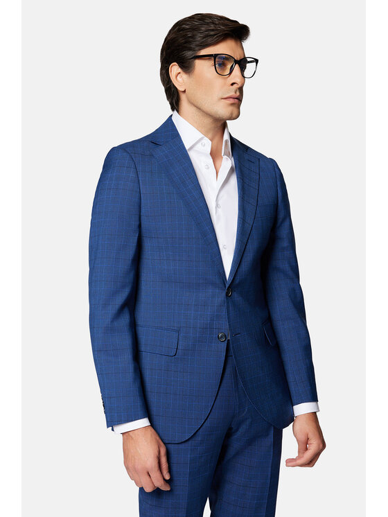 Lancerto Lancerto Garnitur Rennes GA073124000010 Granatowy Slim Fit