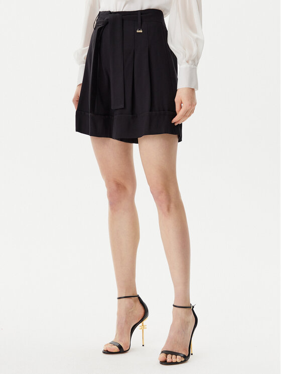 ARTIGLI Σορτς υφασμάτινο ACSH001805 Μαύρο Regular Fit