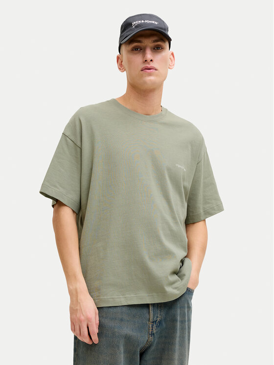 Jack & Jones Jack & Jones Tricou Montauk Back 12290892 Verde Regular Fit