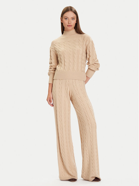 Guess Guess Golfas W5BR30 Z1192 Smėlio Relaxed Fit