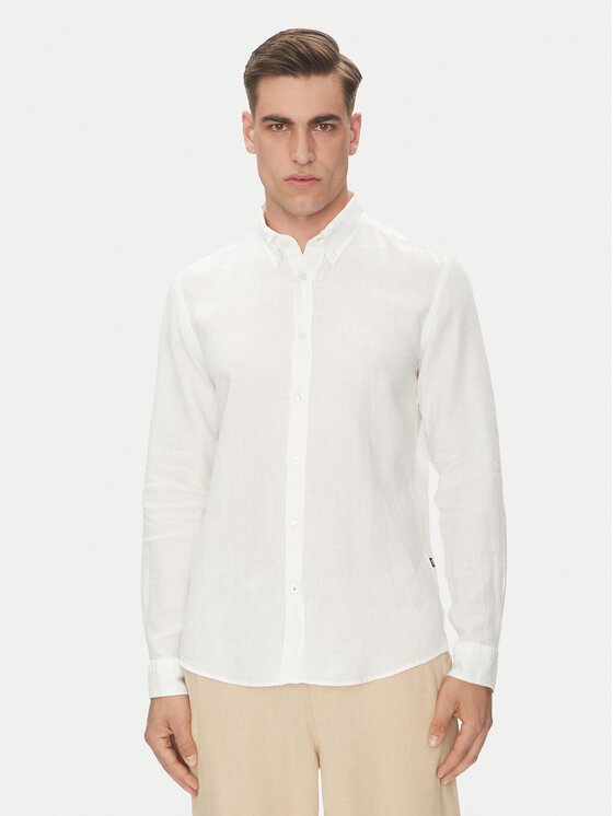 BOSS BOSS Košeľa H-Roan-Bd-E-C1 50520283 Biela Slim Fit