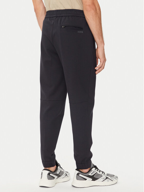 BOSS Boss Spodnji del trenirke 50513444 Mornarsko modra Tapered Fit