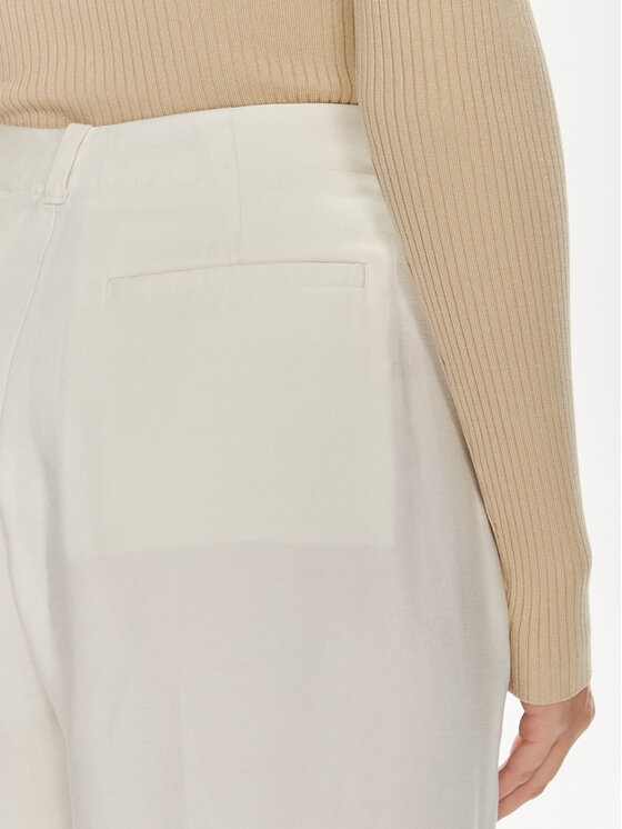 Calvin Klein Jeans Calvin Klein Jeans Pantaloni di tessuto J20J223917 Écru Relaxed Fit