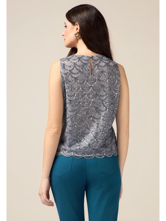 Oltre Oltre Blusa 2470J000701N003 Grigio Regular Fit