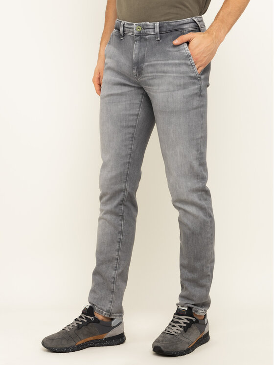 Pepe Jeans Jeansy James PM202365 Szary Slim Fit