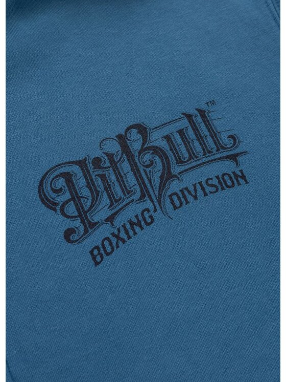 PITBULL PITBULL Bluza Washed VINTAGE BOXING Niebieski Regular Fit