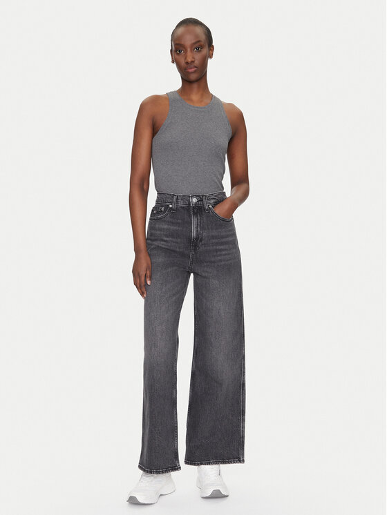 Tommy Jeans Tommy Jeans Jeansy Claire DW0DW20660 Šedá Wide Leg
