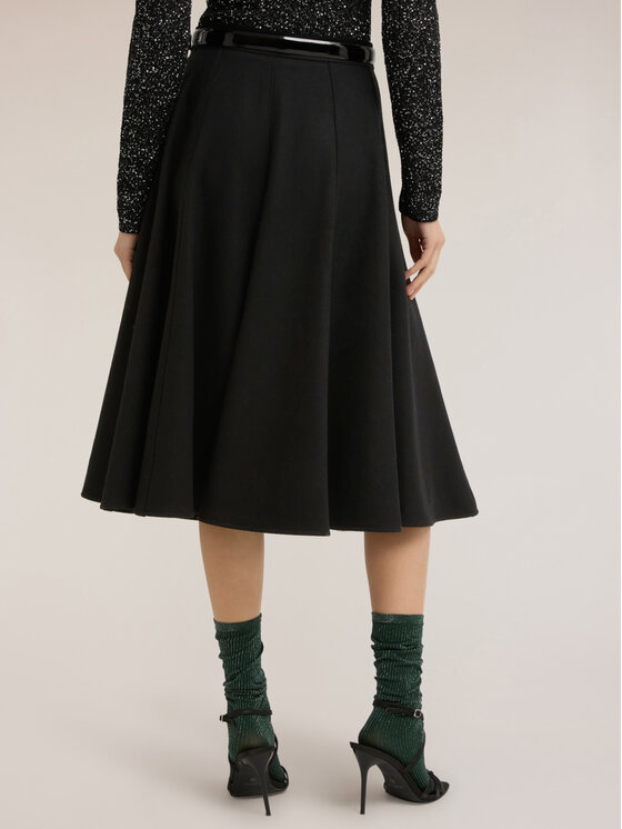 Motivi Motivi Gonna midi 1079Q001146N033 Nero A-Line Fit