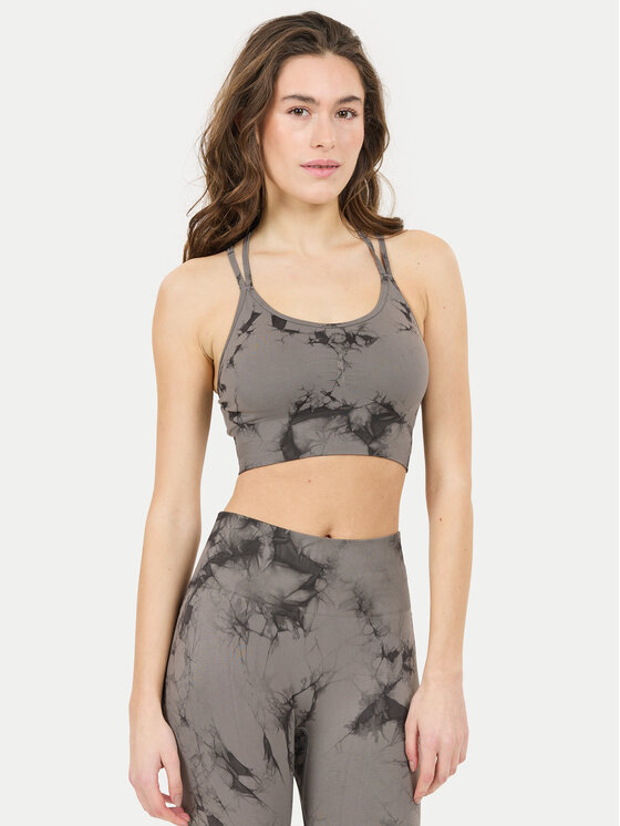 Athlecia Špotni Nedrček Theresa W Tie Dye Seamless EA243306 Siva