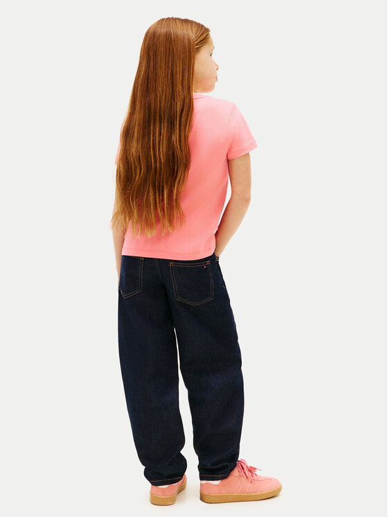 Tommy Hilfiger Tommy Hilfiger Тишърт KG0KG09246 Светлорозов Regular Fit