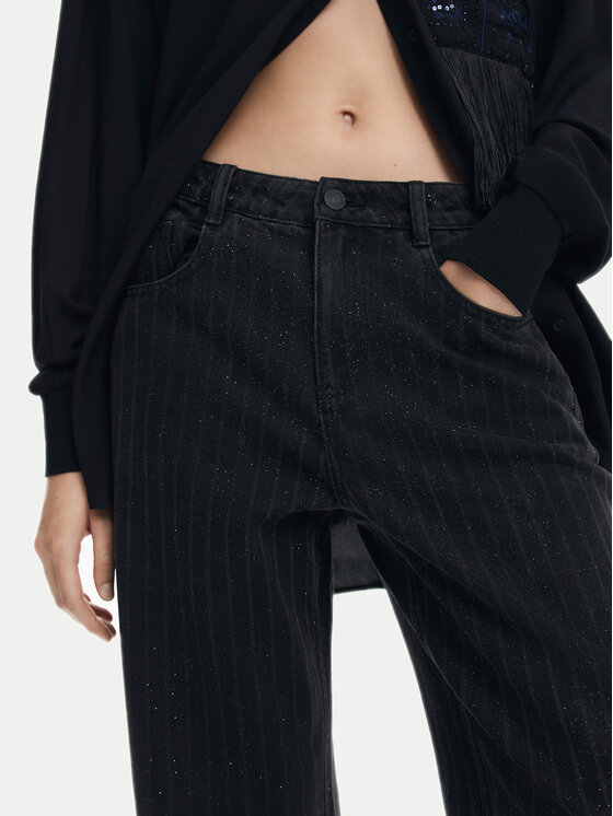 Desigual Desigual Джинси Beneida 24WWDD58 Чорний Straight Fit