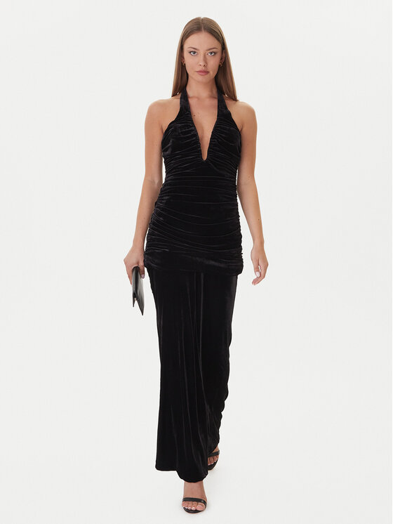 Bardot Bardot Abendkleid Elvira Halter 60117DB Schwarz Regular Fit