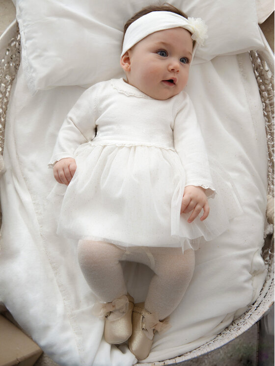 Mayoral Mayoral Elegantes Kleid 2806 Écru Regular Fit
