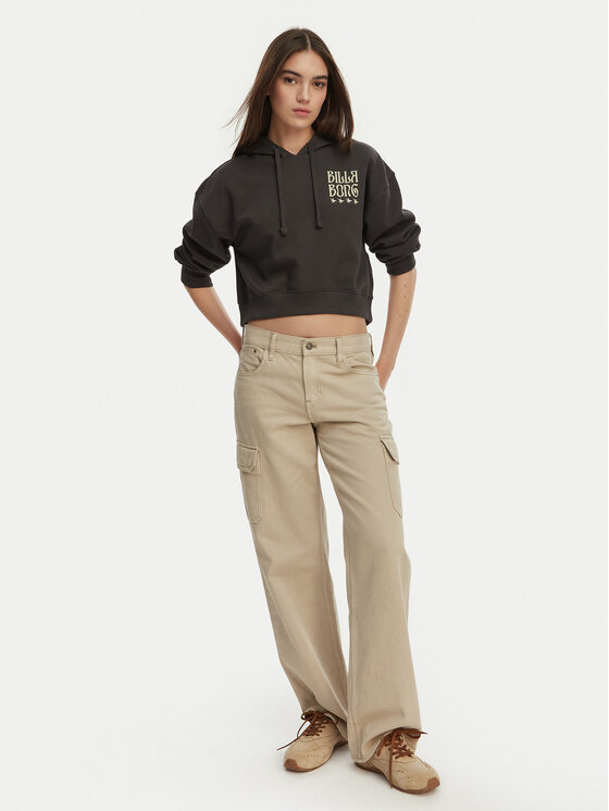 Billabong Billabong Džemperis Lost Mind EBJSF00183 Pilka Cropped Fit