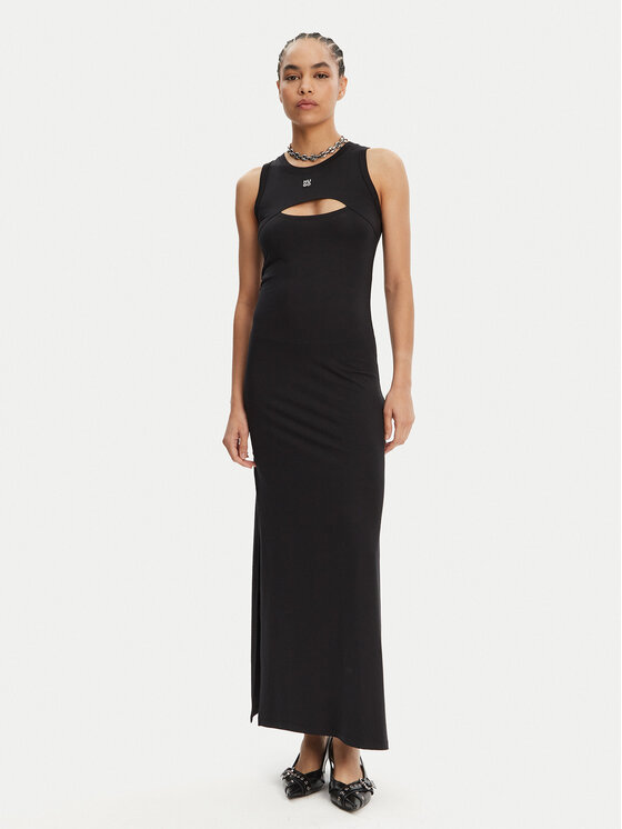 HUGO HUGO Hétköznapi ruha Ivy 50539926 Fekete Slim Fit