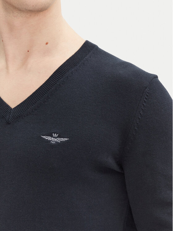 Aeronautica Militare Aeronautica Militare Džemper 251MA1504L506 Tamnoplava Regular Fit