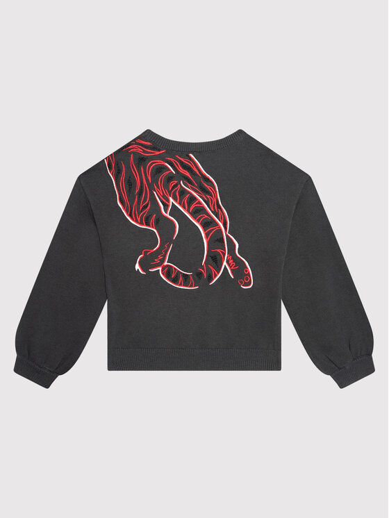 Kenzo Kids Kenzo Kids Sweter K15123 Szary Regular Fit