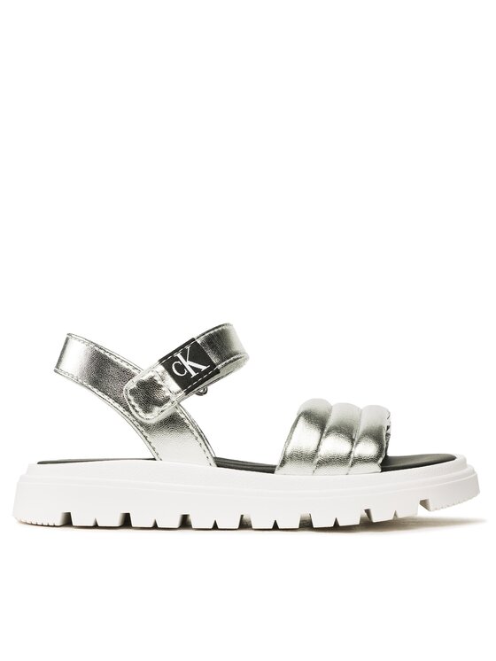 Calvin Klein Jeans Calvin Klein Jeans Sandalen Velcro Sandal V4A2-80511-0243 Silberfarben