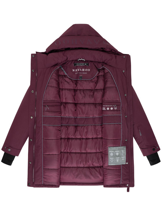 Navahoo Navahoo Kurtka zimowa Frostkuss Bordowy Regular Fit