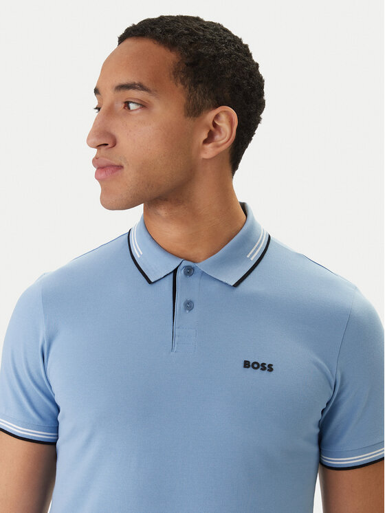 BOSS BOSS Polokošeľa Paul 50506193 Modrá Slim Fit