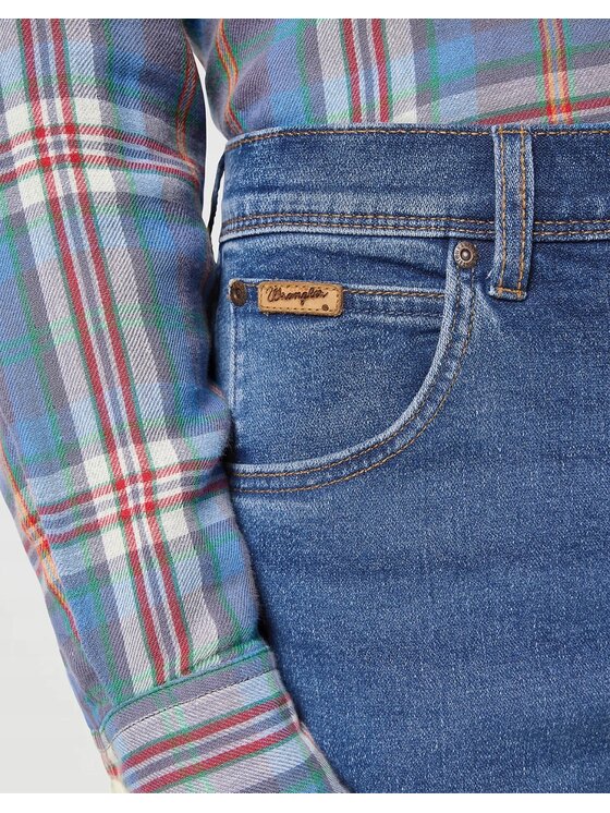 Wrangler Wrangler Jeansy Texas Slim Niebieski Slim Fit
