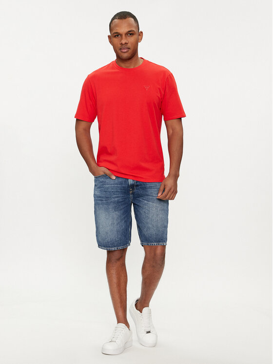 Guess Guess Džínové šortky M4GD27 D5AY1 Tmavomodrá Regular Fit