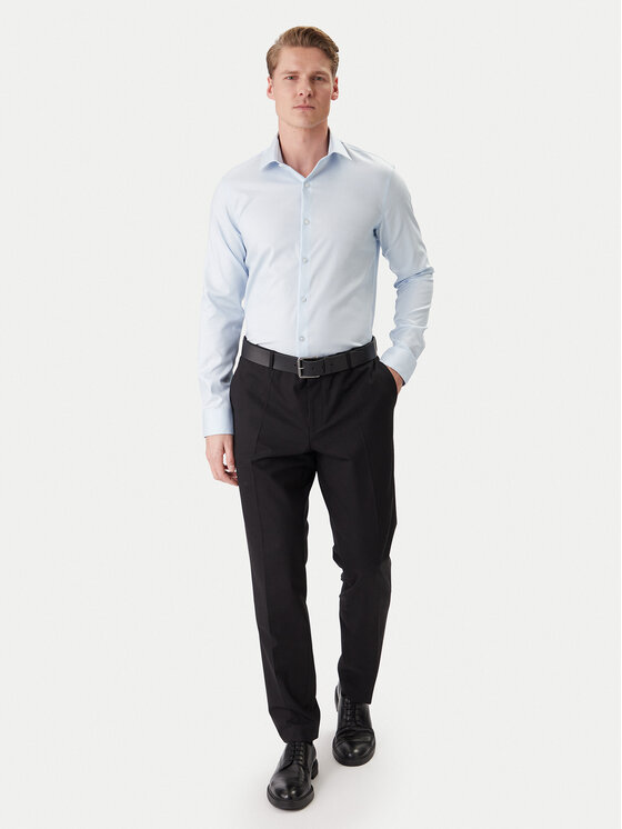 Calvin Klein Calvin Klein Koszula LV019EU090 Niebieski Slim Fit