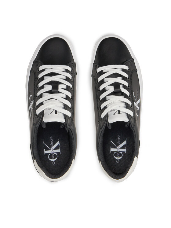 Calvin Klein Jeans Calvin Klein Jeans Tenisice Vulc Flatform Laceup Lth YW0YW01474 Crna