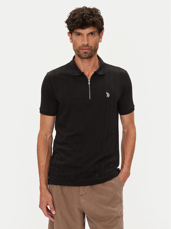 U.S. Polo Assn. Męskie Polo, rozmiar XXL, Czarne, MUP3992