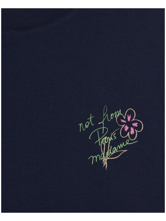 Drole de Monsieur Drole de Monsieur T-shirt g-ts188-co002-ny Blu Regular Fit
