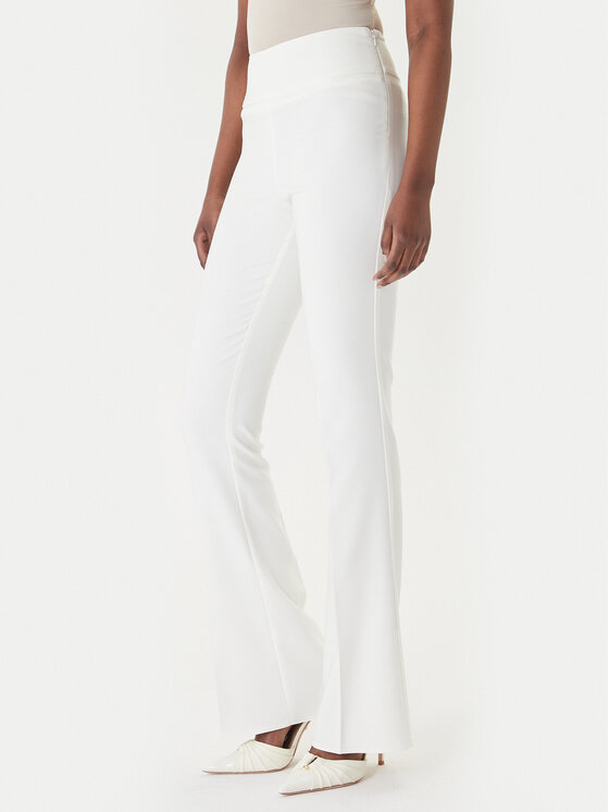 Rinascimento Rinascimento Medžiaginės kelnės CFC0127876003 Balta Slim Fit