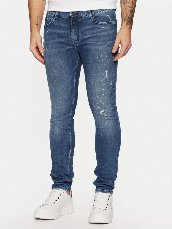 KARL LAGERFELD KARL LAGERFELD Jeansy 265801 551832 Tmavomodrá Slim Fit