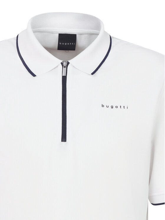 Bugatti Bugatti Polo marškinėliai 8150-75033C Balta Regular Fit