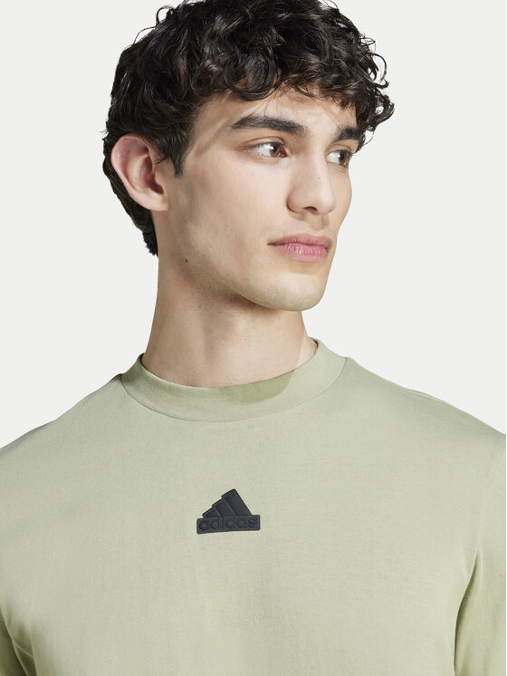 adidas adidas T-shirt Future Icons 3-Stripes IY7736 Verde Regular Fit